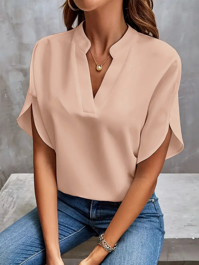 Women’s Relaxed Lightweight Blouse – Elegant Spring Top with Flowing Fit