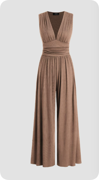 Women’s Sleeveless Jumpsuit – Flattering Fit for Effortless Elegance
