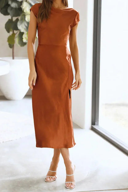 Women’s Slip Dress – Midi Length with Minimalist Silhouette