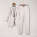 Women’s Tailored Blazer and Trousers – Two-Piece Suit Set for Work and Formal Events