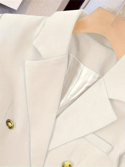 Women’s Tailored Double-Breasted Blazer – All-Season Formal Wear