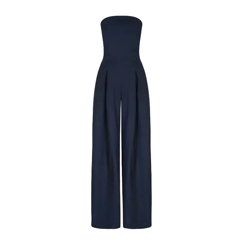 Women’s Tube Jumpsuit with Waist Sculpting Corset Effect – Elegant Slim Fit