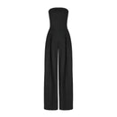 Women’s Tube Jumpsuit with Waist Sculpting Corset Effect – Elegant Slim Fit