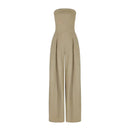 Women’s Tube Jumpsuit with Waist Sculpting Corset Effect – Elegant Slim Fit