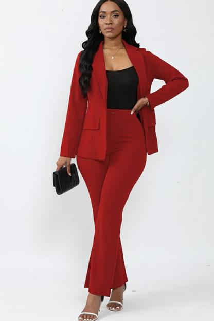 Women’s Two-Piece Suit – Tailored Blazer & Trousers Set