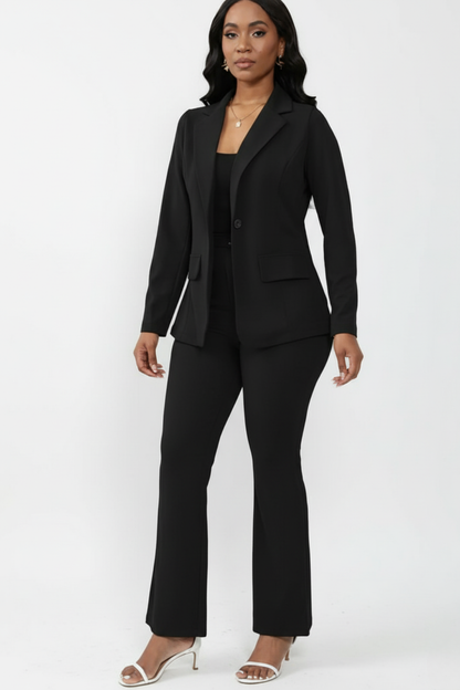 Women’s Two-Piece Suit – Tailored Blazer & Trousers Set