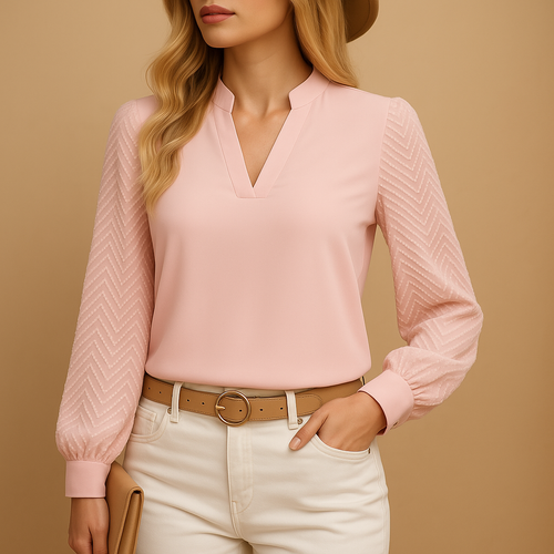Women’s V-Neck Top – Flowy Fit for Effortless Style and Comfort