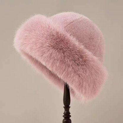Women’s Vintage Faux Fur Hat – Elegant Winter Headwear