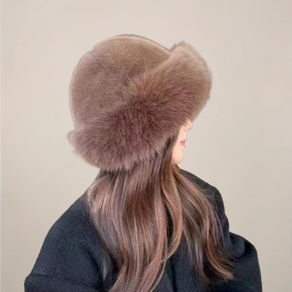 Women’s Vintage Faux Fur Hat – Elegant Winter Headwear