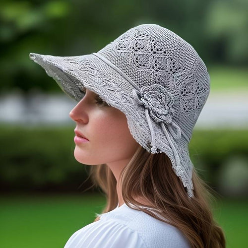 Women’s Wide-Brim Sun Hat – Foldable Elegance with UV Protection