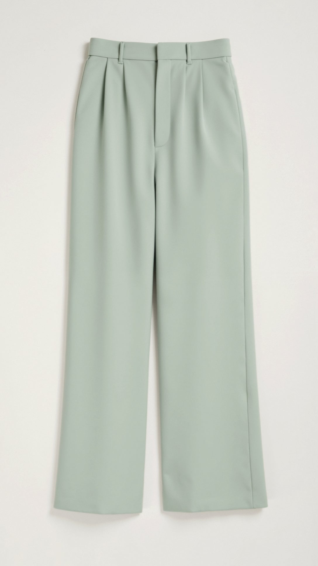 Women’s Wide-Leg Trousers – High Waisted, Pleated Front