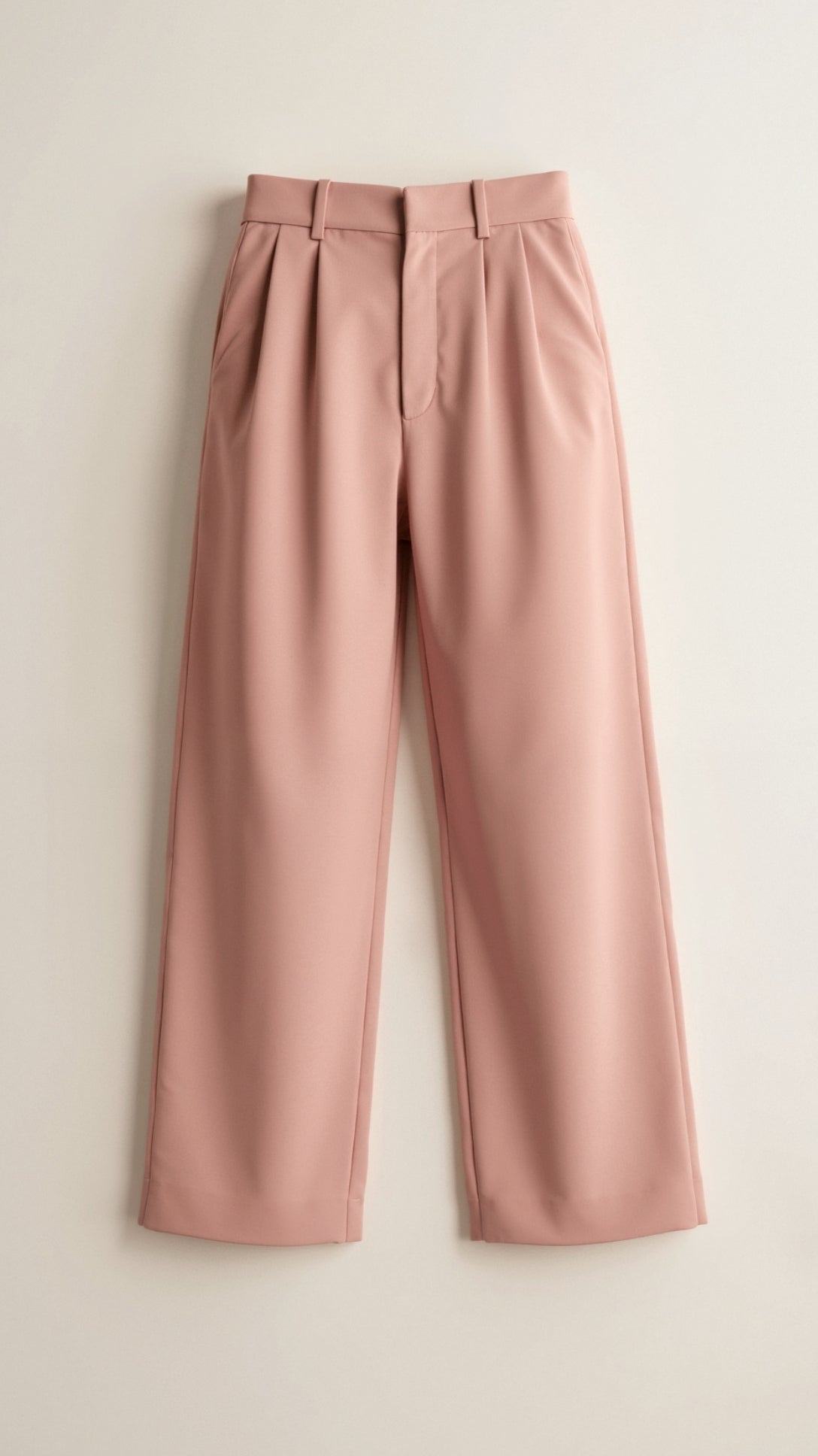 Women’s Wide-Leg Trousers – High Waisted, Pleated Front