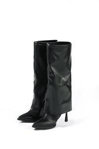 Womens Boots Black Oversized