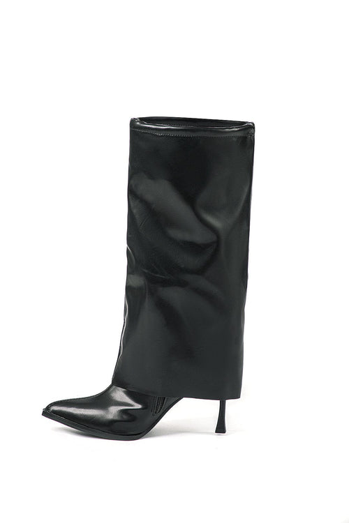 Womens Boots Black Oversized 2