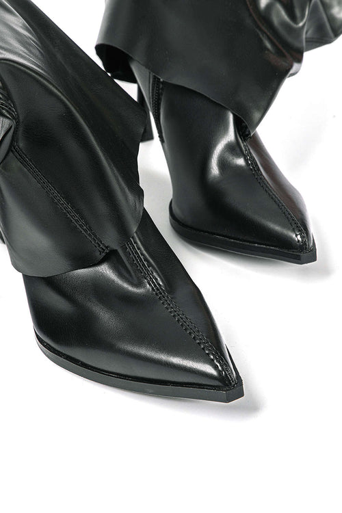 Womens Boots Black Oversized 3