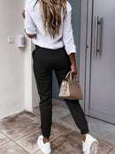 Womens Chino Pants Ankle Length 2