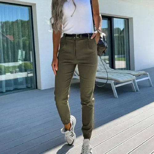 Womens Chino Pants Ankle Length 3