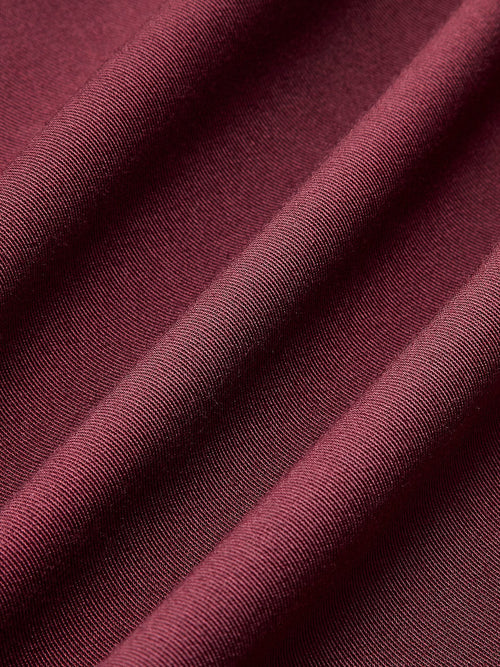 Womens Coat Minimalist Burgundy 1