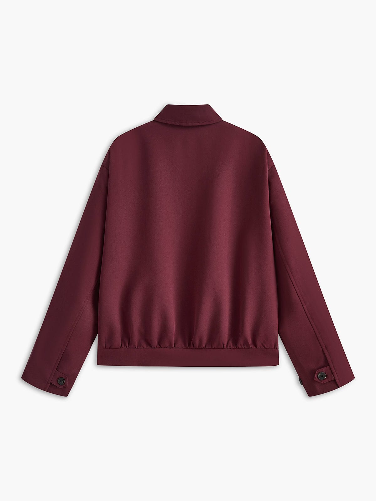 Womens Coat Minimalist Burgundy 3