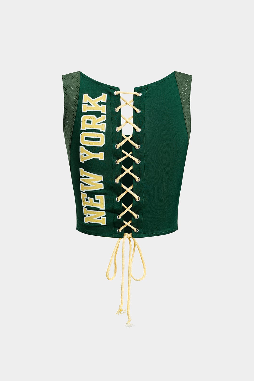 Womens Crop Top With Lace-Up Back 1