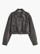 Womens Denim Jacket Cropped 0