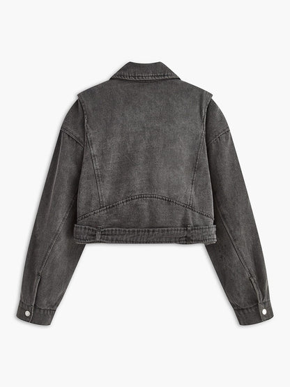 Womens Denim Jacket Cropped 1