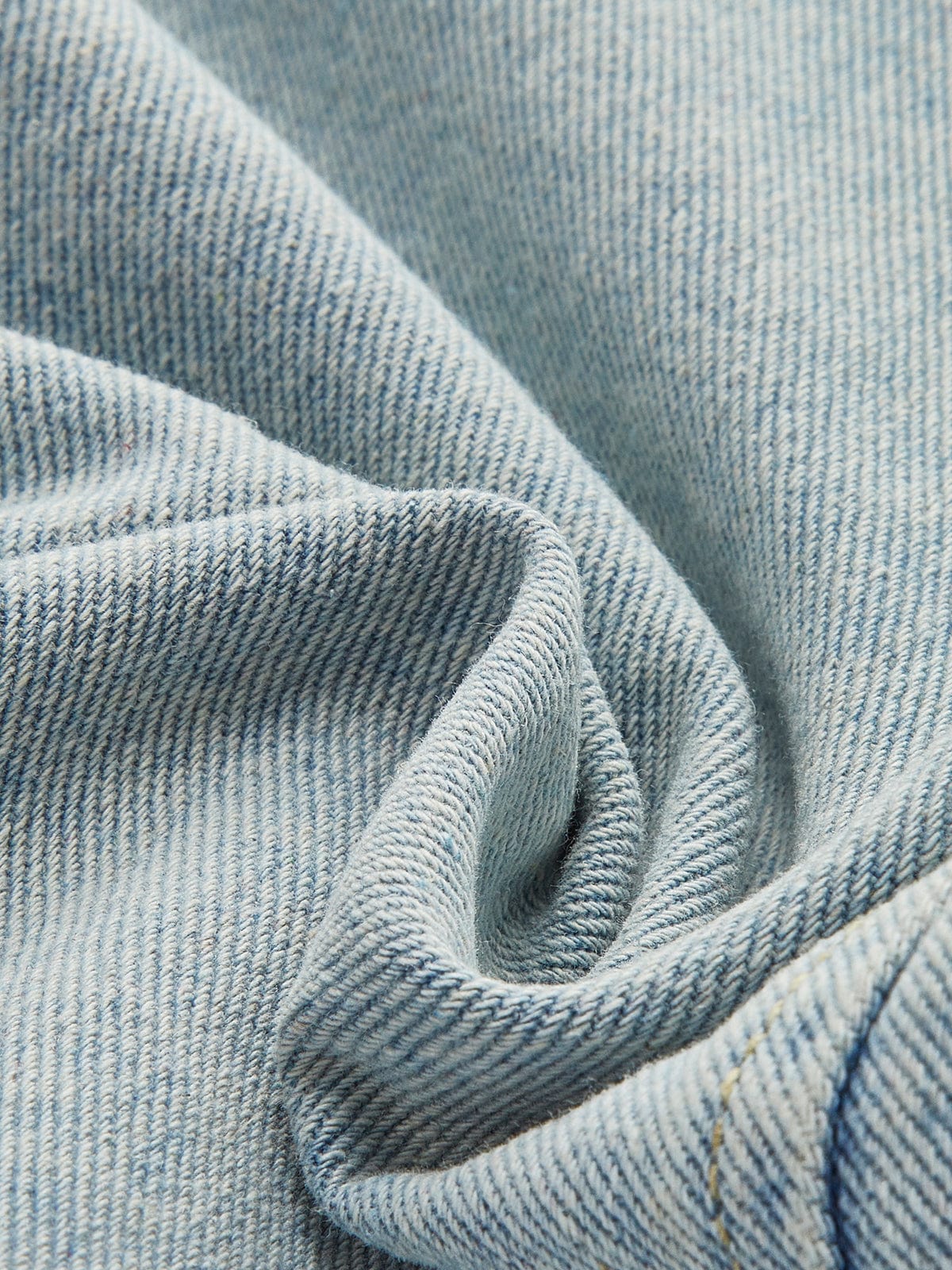 Womens Denim Jacket Cropped Biker 2