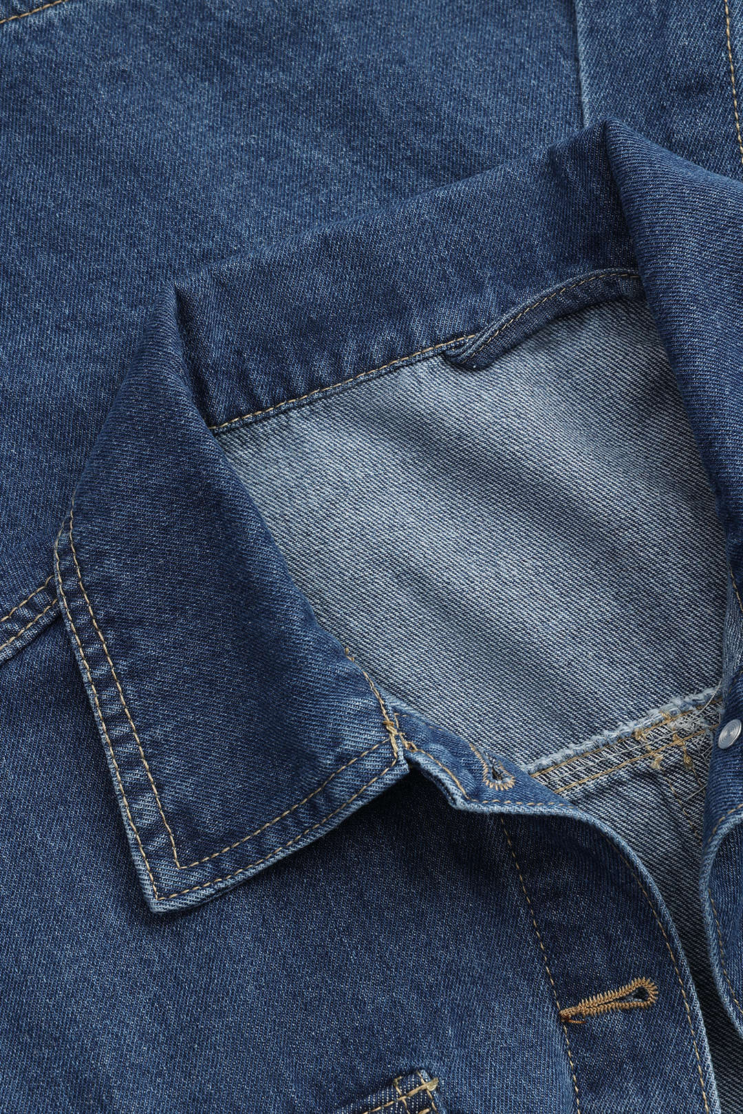 Womens Denim Jacket with Tie Belt 4