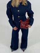 Womens Denim Two Piece Set 3
