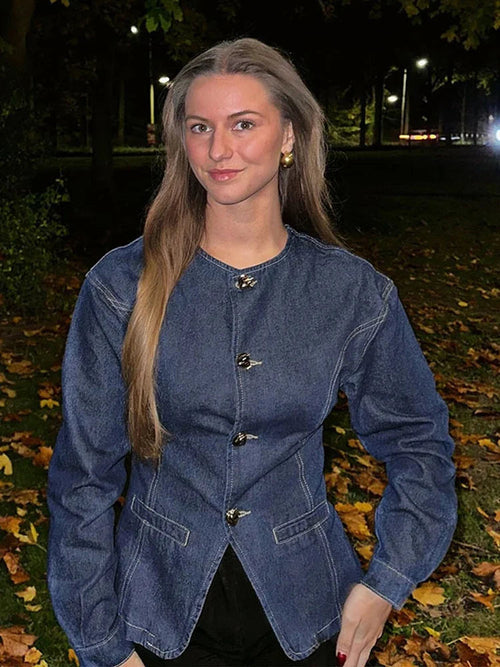 Womens Denim Two Piece Set 6