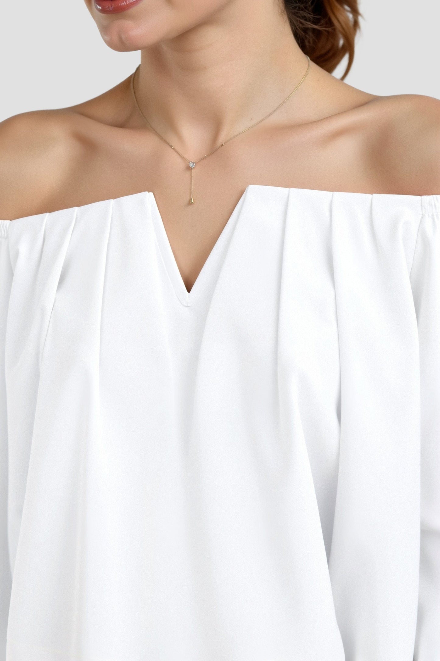 Womens Going Out Top Off-Shoulder V-Neck 1