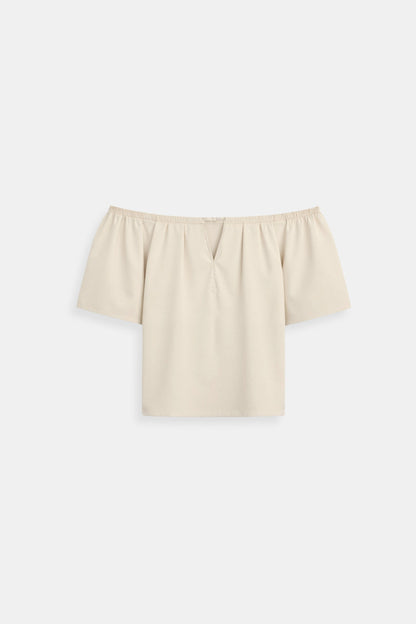 Womens Going Out Top Off-Shoulder V-Neck 5