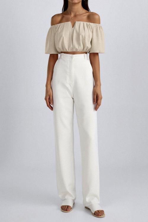 Womens Going Out Top Off-Shoulder V-Neck 8