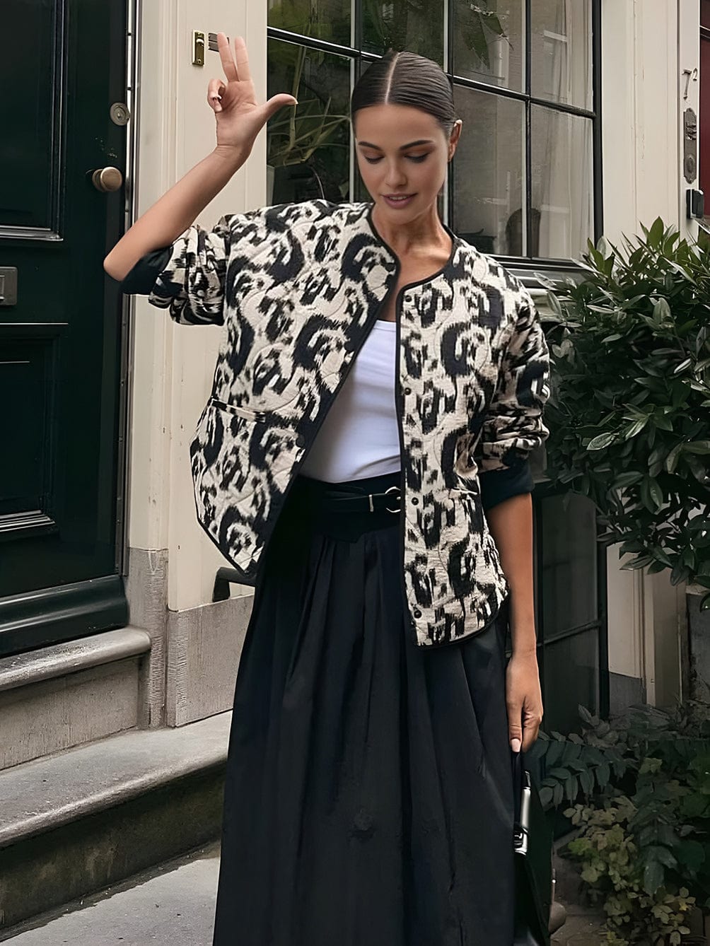 Womens Jacket Animal Print