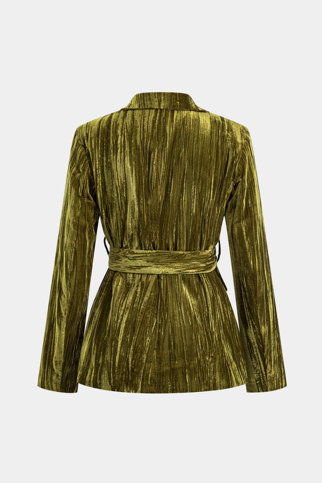 Womens Jacket With Tie Belt