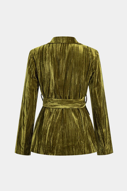 Womens Jacket With Tie Belt 1