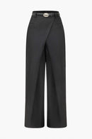 Womens Linen Wide Leg Pants 1