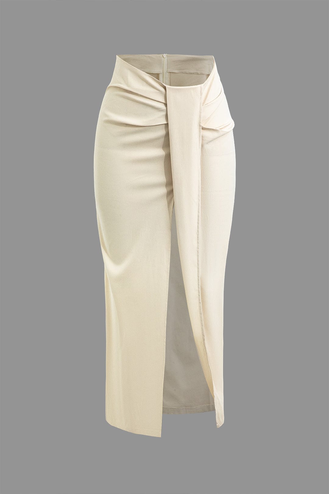 Womens Midi Dress High-Waist