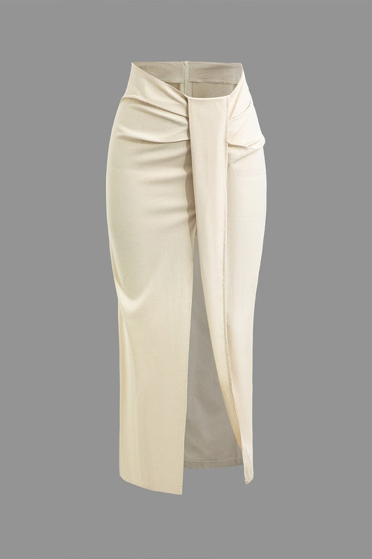 Womens Midi Dress High-Waist 0