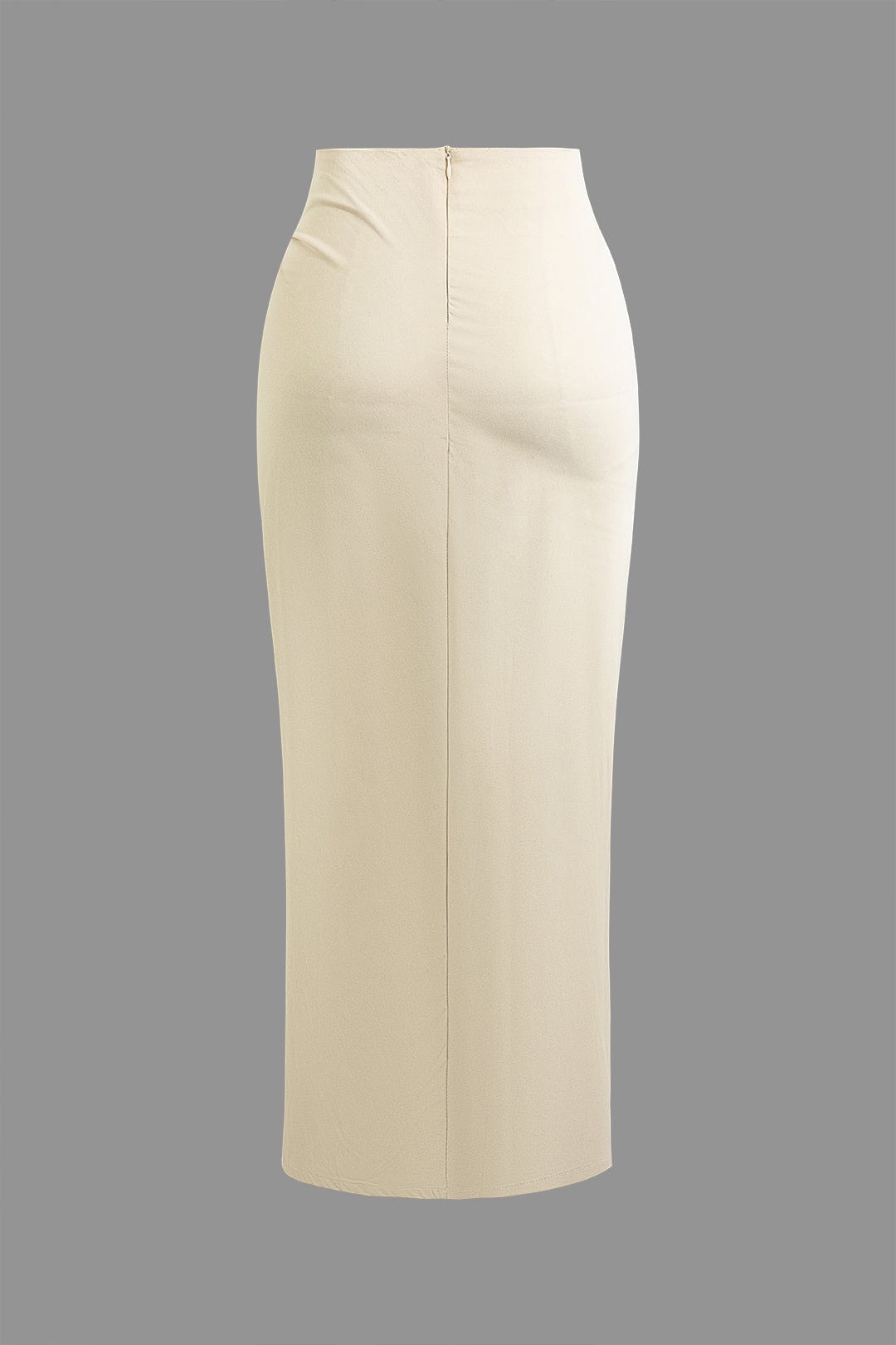 Womens Midi Dress High-Waist
