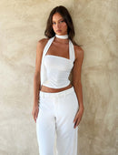 Womens Tank Top With Asymmetrical Neckband 2