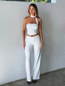 Womens Tank Top With Asymmetrical Neckband 6