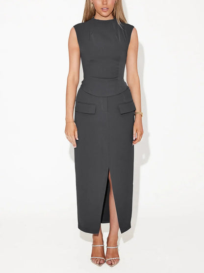 Womens Tank Top With Stand-Up Collar 4