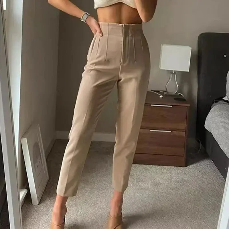 Womens Trousers High Waist 1