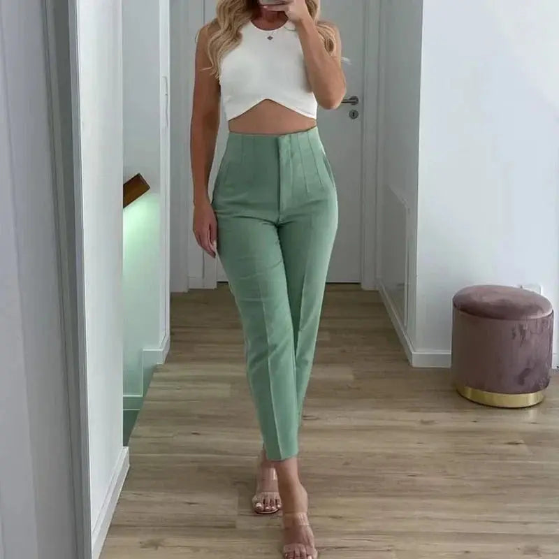 Womens Trousers High Waist 3