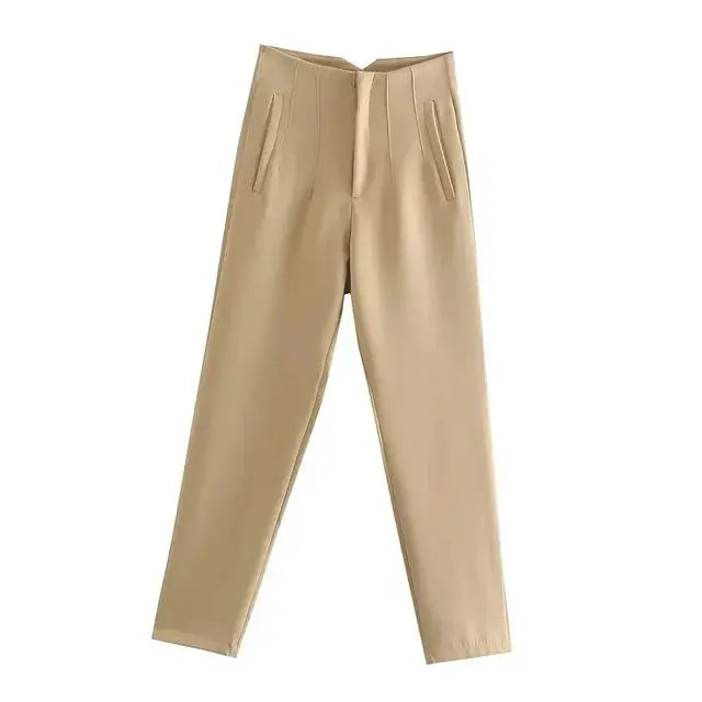 Womens Trousers High Waist 8