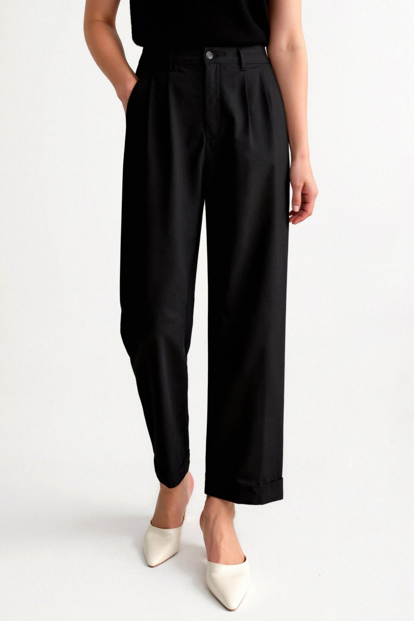 Womens Trousers With Pleats 7
