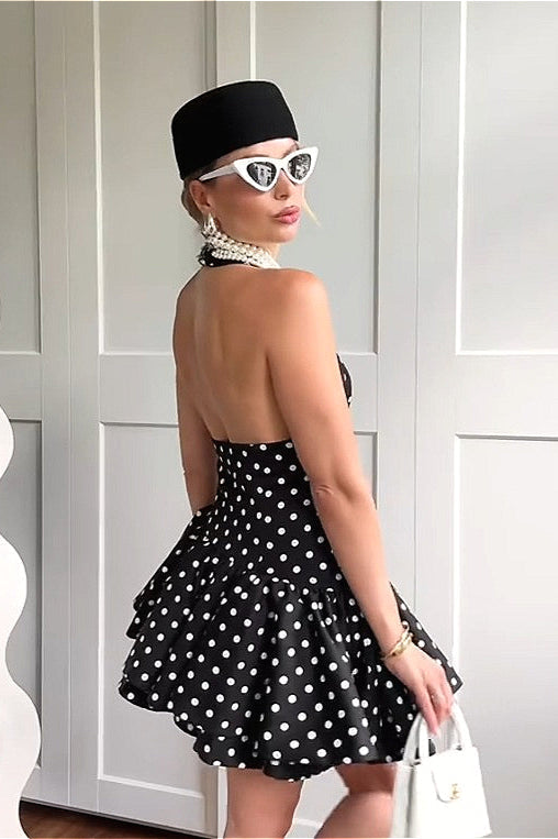 Asym Hem Stacked Mini Dress