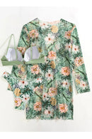 Rosalía® | Tropical Print Wrap Underwire Bikini With Cover-Up