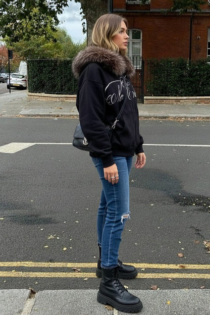 American Gothic Skeleton Bone Hoodie